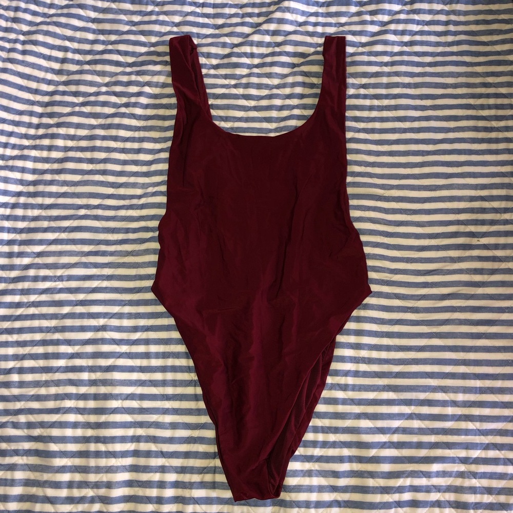Aerie Burgundy One Piece Swimsuit